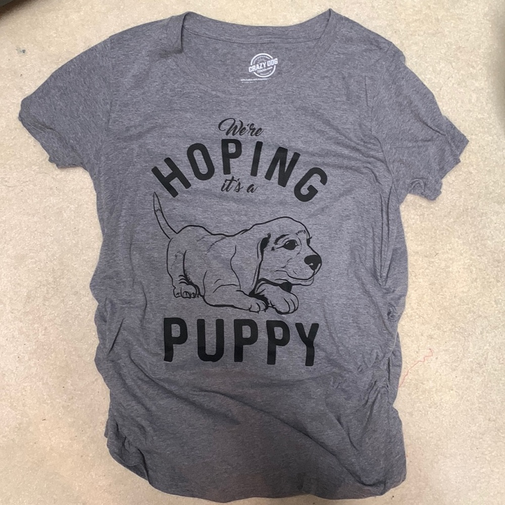 Puppy Maternity Shirt XL